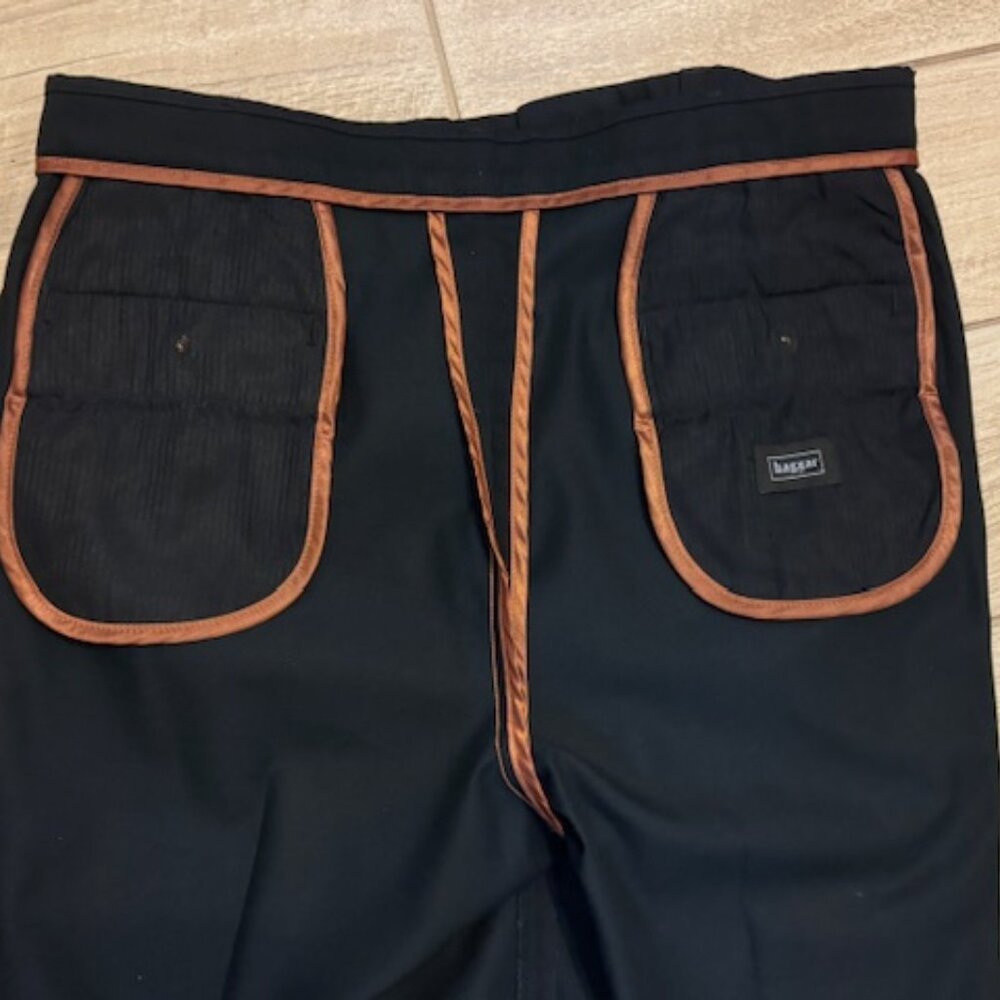 Haggar Pants Pleated Front Classic Fit  Black 36 x 34 - Picture 3 of 6